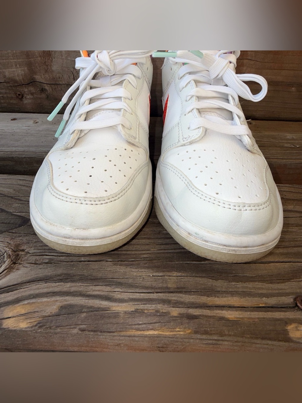 Nike Dunk Low GS 7Y Women’s 8.5 Multi-Color Paisley FN8913-141 White - Picture 6 of 10